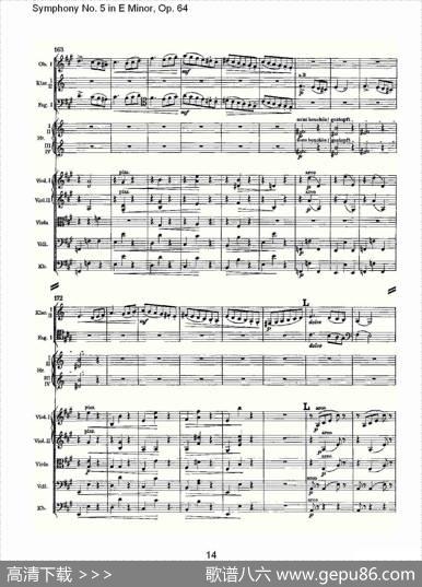 SymphonyNo.5inEMinor,Op.（64E小调第五交响曲Op.64第）