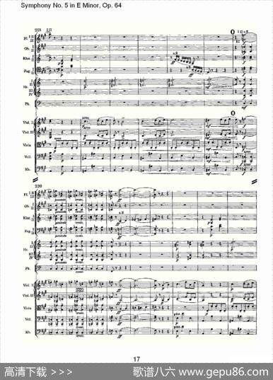 SymphonyNo.5inEMinor,Op.（64E小调第五交响曲Op.64第）