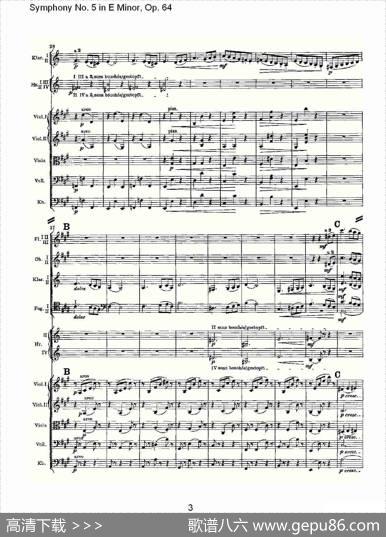 SymphonyNo.5inEMinor,Op.（64E小调第五交响曲Op.64第）