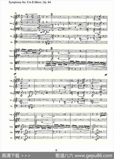 SymphonyNo.5inEMinor,Op.（64E小调第五交响曲Op.64第）