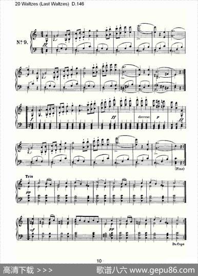 20Waltzes（LastWaltzes)D.14）