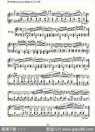 20Waltzes（LastWaltzes)D.14）