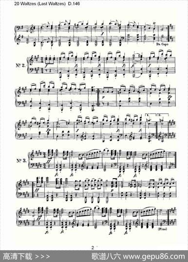 20Waltzes（LastWaltzes)D.14）