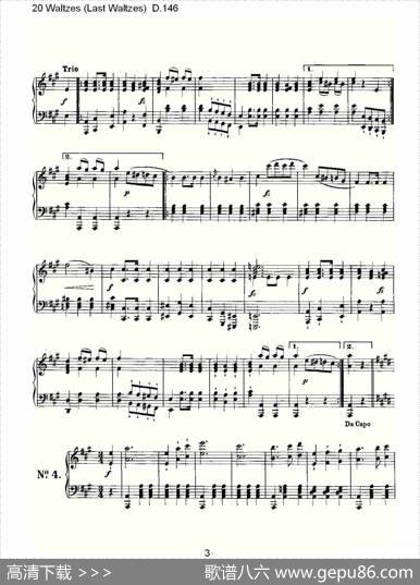 20Waltzes（LastWaltzes)D.14）