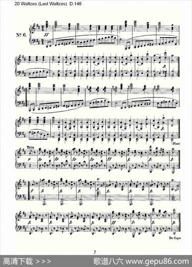 20Waltzes（LastWaltzes)D.14）