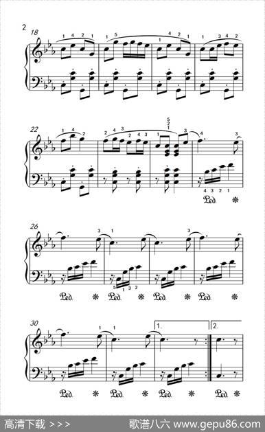 瑶族长鼓舞（老年大学钢琴教程3）|章鸣编曲