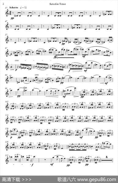 IMPROMTUS（次中音萨克斯分谱）