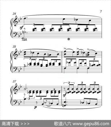 第六级浮云（中国音乐学院钢琴考级作品1~6级）|门德尔松