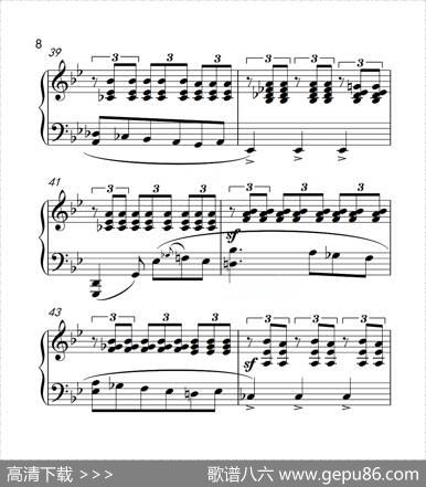 第六级浮云（中国音乐学院钢琴考级作品1~6级）|门德尔松
