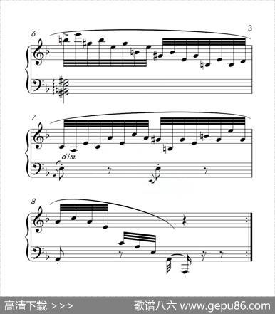 第六级练习曲（中国音乐学院钢琴考级作品1~6级）|克拉莫