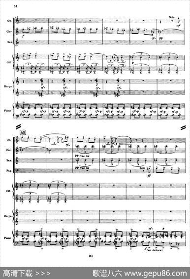 Nonetto（管乐团总谱）