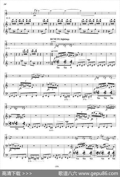 LustrationforTheMillennium（双簧管独奏+钢琴伴奏）
