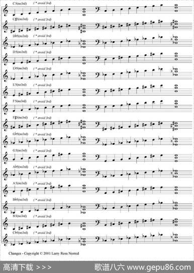 Changes（爵士乐和弦教材）（P1-20）