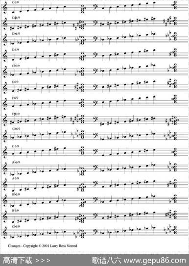 Changes（爵士乐和弦教材）（P1-20）