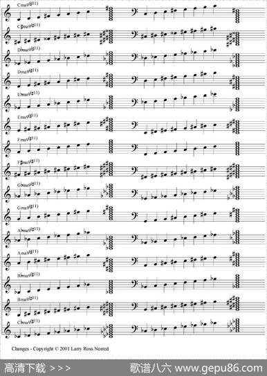 Changes（爵士乐和弦教材）（P1-20）
