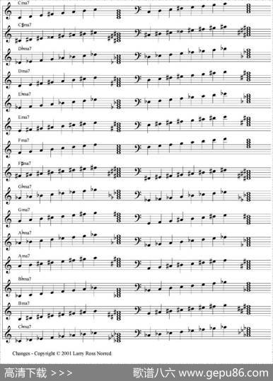 Changes（爵士乐和弦教材）（P1-20）