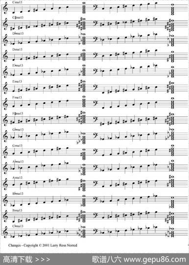 Changes（爵士乐和弦教材）（P1-20）