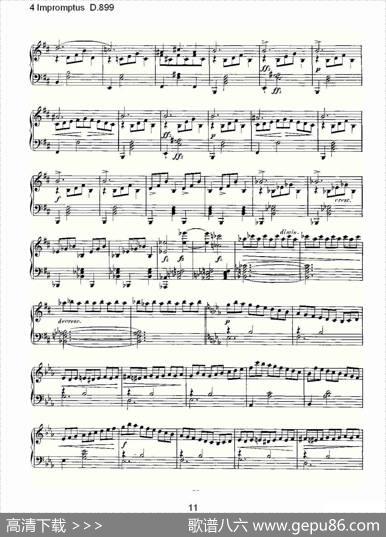 4ImpromptusD.899（4人即兴演奏D.899）