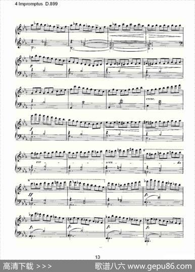 4ImpromptusD.899（4人即兴演奏D.899）