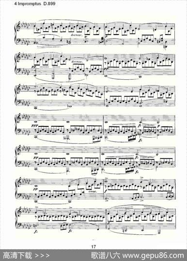 4ImpromptusD.899（4人即兴演奏D.899）