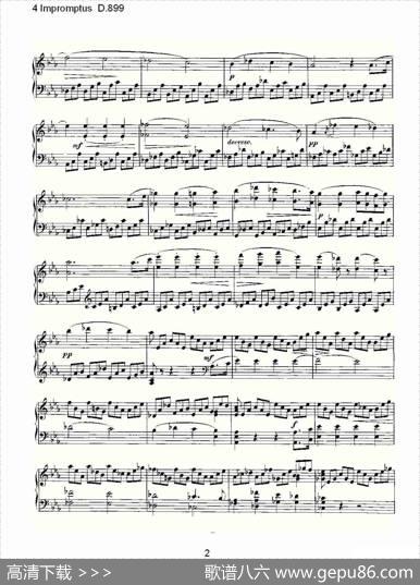 4ImpromptusD.899（4人即兴演奏D.899）