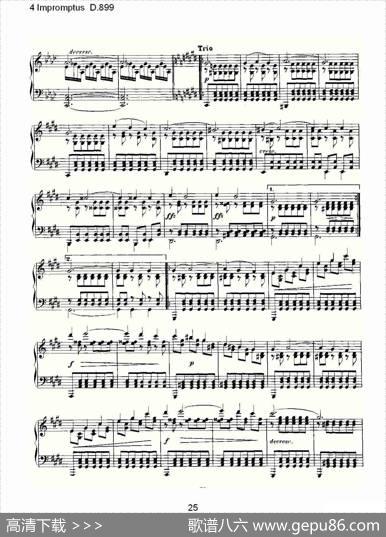 4ImpromptusD.899（4人即兴演奏D.899）