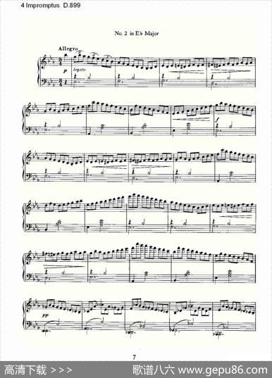 4ImpromptusD.899（4人即兴演奏D.899）