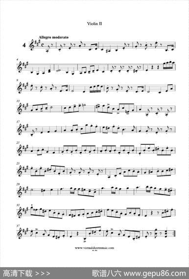 6SmallDuets（六部小合唱）Op.38ViolinII（第二小提琴分谱）|马扎斯（Mazas）