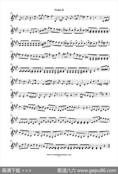6SmallDuets（六部小合唱）Op.38ViolinII（第二小提琴分谱）|马扎斯（Mazas）