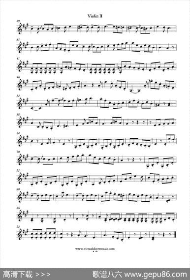 6SmallDuets（六部小合唱）Op.38ViolinII（第二小提琴分谱）|马扎斯（Mazas）