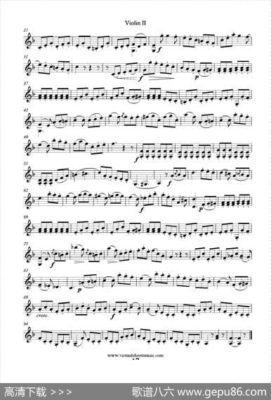 6SmallDuets（六部小合唱）Op.38ViolinII（第二小提琴分谱）|马扎斯（Mazas）