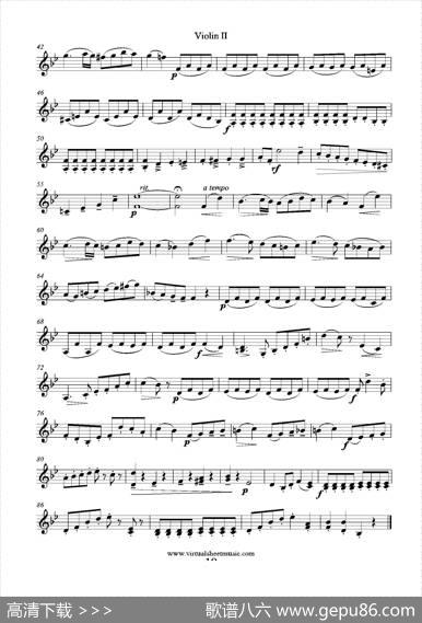 6SmallDuets（六部小合唱）Op.38ViolinII（第二小提琴分谱）|马扎斯（Mazas）