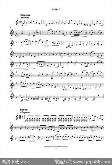 6SmallDuets（六部小合唱）Op.38ViolinII（第二小提琴分谱）|马扎斯（Mazas）