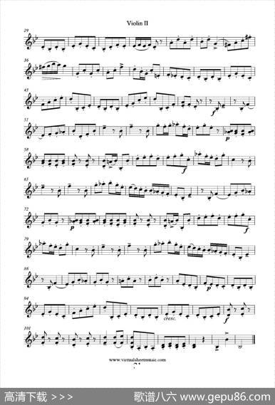 6SmallDuets（六部小合唱）Op.38ViolinII（第二小提琴分谱）|马扎斯（Mazas）