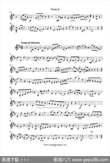 6SmallDuets（六部小合唱）Op.38ViolinII（第二小提琴分谱）|马扎斯（Mazas）