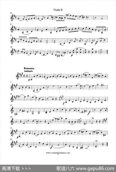 6SmallDuets（六部小合唱）Op.38ViolinII（第二小提琴分谱）|马扎斯（Mazas）