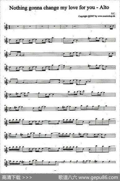 Nothinggonnachsbgemyloveforyou-Alto（此情不移）
