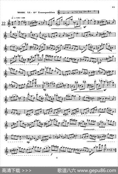 拉库尔萨克斯管练习曲28首（21—28）