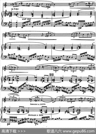 克莱斯顿《中音萨克斯管奏鸣曲》第二乐章（中萨+钢琴伴奏）