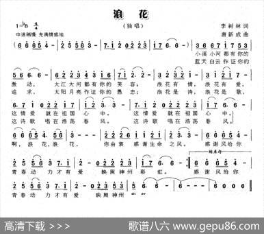 浪花（李树林词唐新成曲） - 李树林|唐新成