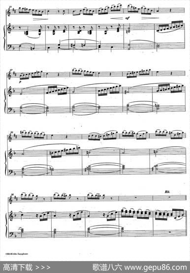Allegretto（中音萨克所+钢琴伴奏）|M·Marchesi