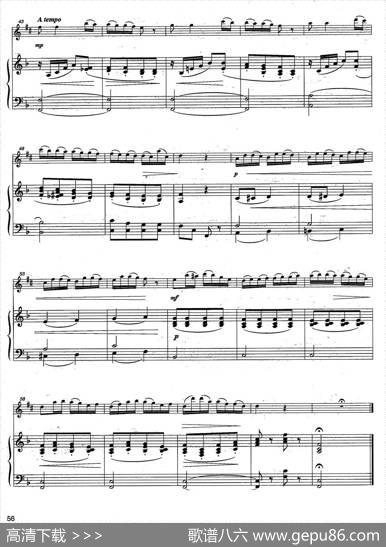 Allegretto（中音萨克所+钢琴伴奏）|M·Marchesi