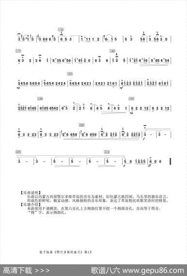鄂尔多斯的春天（笛子独奏）|李镇