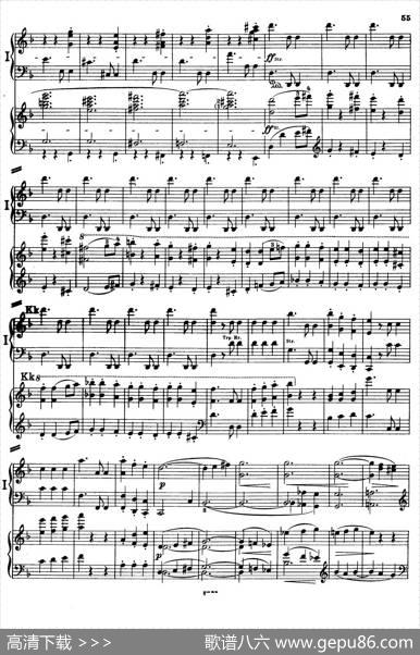 d小调第九交响曲Op.125（双钢琴P53——62）|路德维希·冯·贝多芬