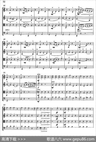 JINGLEBELLS（铃儿响叮当）（弦乐四重奏）