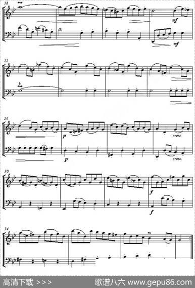 GavottefromEnglishSuite,No.3inGminor（加沃特舞曲）（小提琴、大提琴二重奏）|巴赫