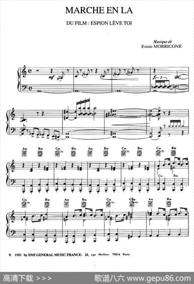 电影配乐大师莫瑞康最佳20首钢琴谱（BestofEnnioMorricone·14）|莫瑞康（EnnioMorricone）