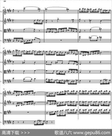 StringQuartetnr.18inEminor（E小调弦乐四重奏、P46-60）|托马西