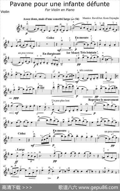 Pavanepouruneinfantedefunte|MauriceRavel曲KoenDejonghe改编