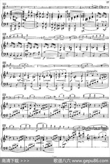 g小调小提琴协奏曲Op.26（III、Finale、小提琴+钢琴伴奏）|马克斯·布鲁赫